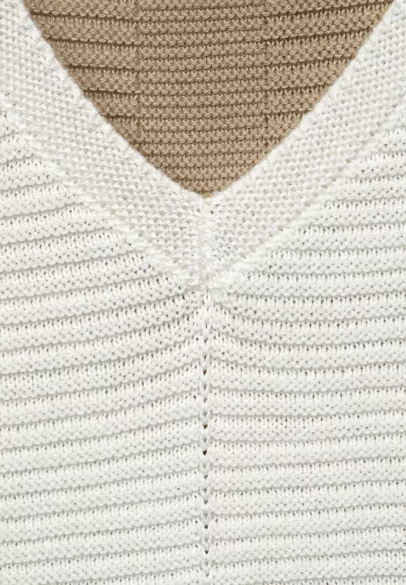 Cecil colour block knit pullover