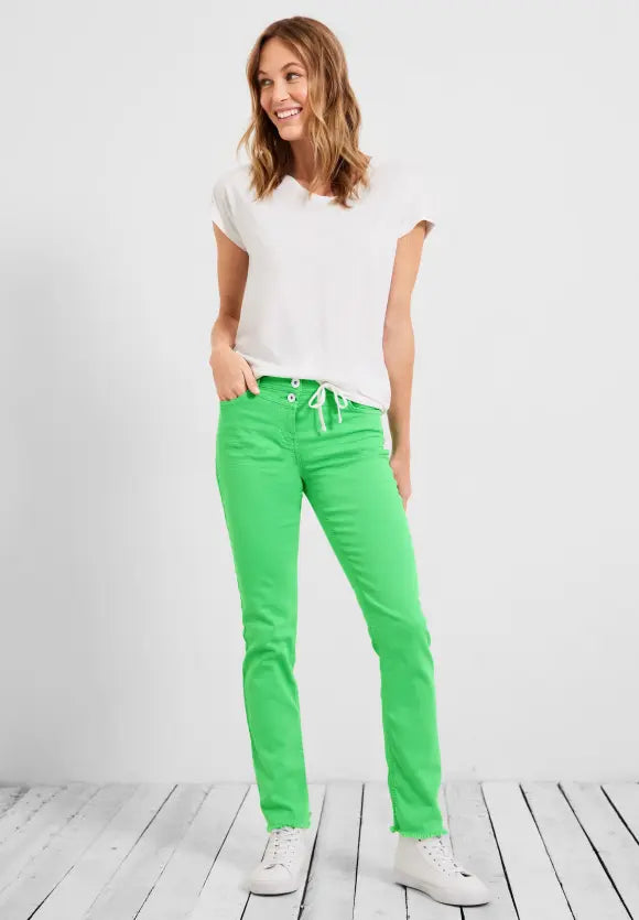 Cecil Women's Slim Fit Jeans Green