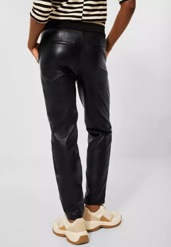 Cecil Chelsea leather look trousers