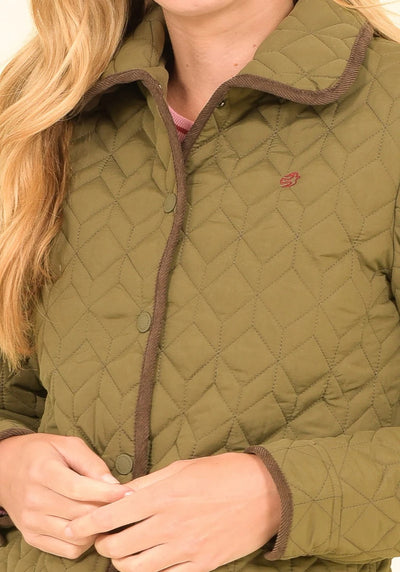 Brakeburn green purbeck quilted jacket