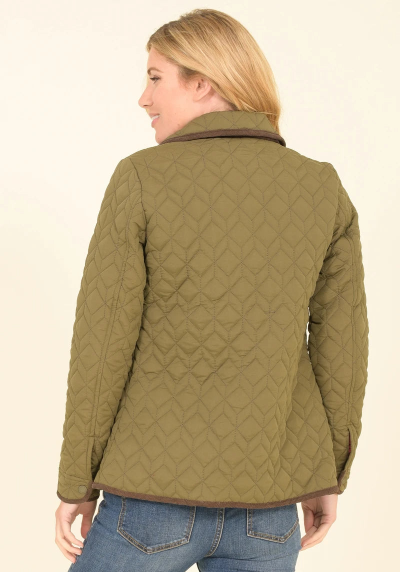 Brakeburn green purbeck quilted jacket