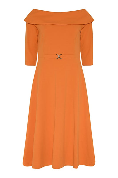 Women's Tia Midi Orange Dress