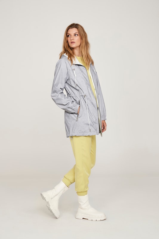 Women raincoat grey